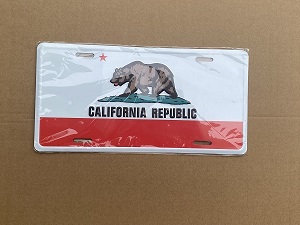 California Republic License Plate